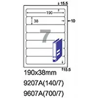 在飛比找樂天市場購物網優惠-【文具通】阿波羅9207A影印自黏標籤貼紙7格切圓角190x