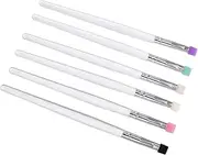 AUTSUPPL 6 in 1 Makeup Brush Set by Eye Lash Concealer Shadow Lip Head Silicone Brush for Professional Application