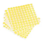 Number Stickers, 1-100 Round Number Labels Sticker White on Yellow, 20 Sheets