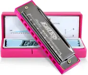 Blues Harmonica, Diatonic 10 Holes C Key Happy Harmonica Mouth Organ for Beginne