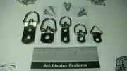 100 MIRROR & WALL DECOR HANGER ASSORTMENT: 20 HANGERS EACH TYPE & 200 #6 SCREWS