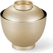J-Kitchens Miso Soup Bowl, 3.1 inch (3.1 cm) Egg Bowl, Champagne Gold Tenkin, Dishwasher Safe, Heat Resistant ABS Resin, 3.6 x 3.5 inches (9.2 x 9 cm), 210cc, Made in Japan