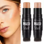Highlighter Contour Stick Set,De’Lanci 2 PCS Cream Contour Highlighter Sticks wi