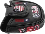 GANAZONO Golf Putter Covers: Driver Headcovers Pu Mallet Blade Putter Covers Hybrid Headcovers Golf Clubs Protector for Men Women