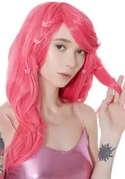 [Rockstar Wigs] Atomic Pink Mid-Length Wig