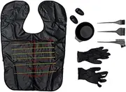 Healeved 1Set Hair Dyeing Kit Complete Hair Coloring Set with Tinting Tools for and Salon Use Includes Mixing Bowl Dye Brush and Accessories for