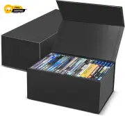 2 Pack Blu Ray DVD Storage Box for Movies and Video Games