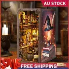 DIY Book Nook Kit Decor - 3D Wooden Puzzle Bookshelf Decor with LED, 3D+.