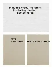 HEATILATOR WOOD STOVE BAFFLE & BLANKET -ECO CHOICE WS18 [PP2560] -SRV7033-209