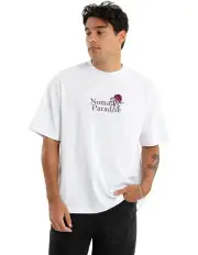 [Nomadic Paradise] Protea Street Tee in Optical White