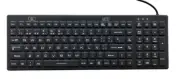 Spanish Layout Backlit Industrial Silicone Full Size Keyboard IKB106BL-S