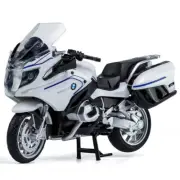 1/12 BMW R1250 RT Motorcycle Model Diecast Toy Vehicle for Boys Kids Gifts White