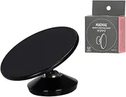 Etsumi VE-2526 Smartphone Stand, Magmag Magsafe, Magnet, Smartphone Holder, Metal Ring Seal Included, iPhone 16/15/14/13 Series, Black