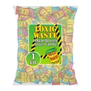 Sour Candy Assortment - 1 Pound Bag - Apple, Watermelon, Blue Raspberry, Lemo...