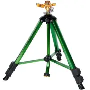 Impact Sprinkler Head on Tripod Base, Heavy Duty Lawn Sprinklers, 360 Degree ...