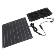 Solar Exhaust Fan Kit 12V 20W Solar Panel Fan With Switch Control For US