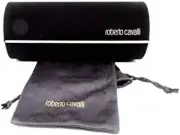 NEW ROBERTO CAVALLI SUNGLASSES EYEGLASSES CASE BROWN HARD SMALL CASE ONLY