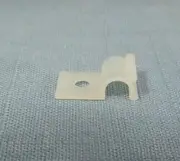 x100 SMALL MICRO 3/16" HURCS-3-01 HALF "U" CABLE CLAMP NYLON WIRE P-CLIP NATURAL