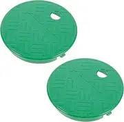 FUNOMOCYA Box of 2 Valve Box Cover Valve Cover Replacement Underground Sprinkler Accessories for Sprinkler Systems Replacement for Sprinkler System Film Swimming Pool Pump Plastic