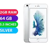 Apple iPhone 6s+ Plus (64GB, Silver) - Grade (Excellent)
