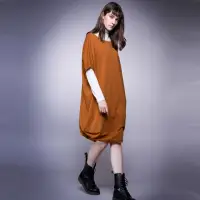 在飛比找momo購物網優惠-【PANGCHI 龐吉】造型棉T洋裝(2128012/65)