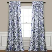Lush Décor Cynthia Jacobean Floral Darkening 52" x 108" Curtain Set (2 panels)