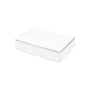 50x Mailing Box 210 x 205 x 55mm Diecut White Cardboard Shipping Carton
