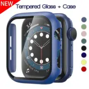 For Apple Watch Series 8 7 6 5 4 3 2SE 49MM Tempered Glass Screen+Protector Case