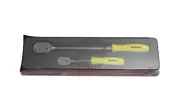 Snap On Tools NEW RAT2TFHLDHV 2pc 1/4" & 3/8"dr Hi-Viz Hard Handle Ratchet Set