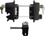 Keystone Black Zinc Diecast Metal Key Lockable Latch 2 -Sided Keyed Alike KLADV