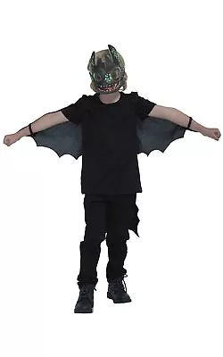 Child Toothless Night Fury Glow In The Dark Costume Accessory Set