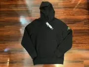 Stone Island Cotton Fleece Hooded Sweatshirt Black 61252 (NEW, M) RETAIL $426
