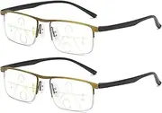 Fanyil Intellireaders, Intelligent Reading Glasses, Ribili Intellireaders, Titanium Progressive Far and near Dual-Use Reading Glasses