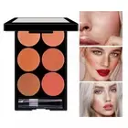 6 Colors Blush Contouring Palette- Makeup Highlighter Matte Palette ηу W8W7
