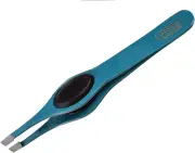 PROFESSIONAL SLANTED GRIPPY EYEBROW TWEEZERS HAIR BEAUTY TWEEZER GRIPPED (Sea...