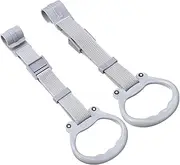 HAMPPLIES 2Pcs Walking Safety Rings Adjustable Crib Hand Pull Up Rings for Boy Girl Playpen Accessories for Support Standing Training