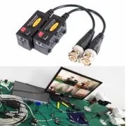 2Pcs CCTV Passive Video Balun 1080P AHD/CVI/TVI/CVBS Network To BNC Transmit;be