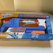 Nerf Super Soaker Flip Fill Water Blaster- Fast Fill- 30 Fluid Ounce Tank- New!
