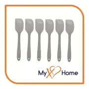 8" Gray Silicone Spatula by MyXOHome (1, 2, 4 or 6 Spatulas)