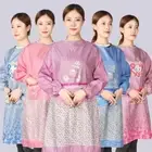 Breathable Women Overall Apron Oil-proof BBQ Bibs Cooking Smock Home Kitchen