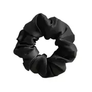 Culturesse Laurie 10cm Mulberry Silk Scrunchie Hair Tie Women's Accessory Black