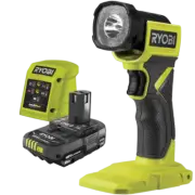 RYOBI 18V ONE+ Cordless 2.0Ah LED FLASHLIGHT TORCH WORK LIGHT & Battery Kit