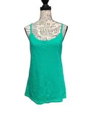 American Eagle Outfitters Tank Top Women’s XL Teal Green Racer Back Y2K VTG