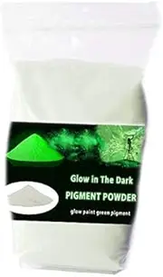 Glow in The Dark Pigment Powder, Phosphorescent Pigment Water Base, use in Any Composition(Paint, Ceramics, Lakes, Porcelain, Cement, Plastic in Different Industries) (Green, 3.52 Ounces)