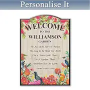 Kiss of the Sun Personalised Welcome Sign