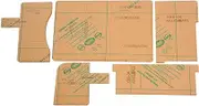 Respicefinem Clear Acrylic Notebook Bag Diary Book Case Pattern Template Stencil for Leather Craft Tool Lightweight Easy to Store with Good Transparency and High Impact Adapt to