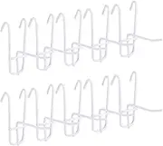 uxcell 10 Grid Wall Hooks, 2 Inch Grid Wall Panel Display Hooks for Grid Wall Accessory Display Rack for Retail Stores, Home Office, Garage Storage, White