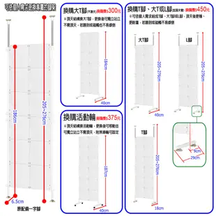 【巴塞隆納】洞洞板置物架-頂天立地129一片式洞洞板 檔風板 隔離板 屏風置物架(可當防疫隔間屏風)