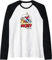[Disney] Mickey and the Fellas Raglan Baseball Tee