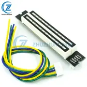 Music Spectrum Mini Dual 12 Level Indicator VU Meter Stereo Amplifier Board